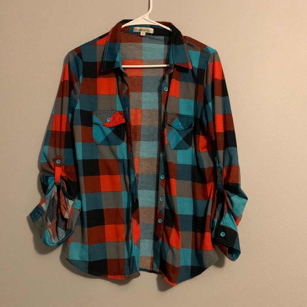 Flannel button up shirt